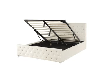Saleux Förvaringssäng 140x200 cm - Sammet/Beige - Möbler - Säng - Sängar med förvaring