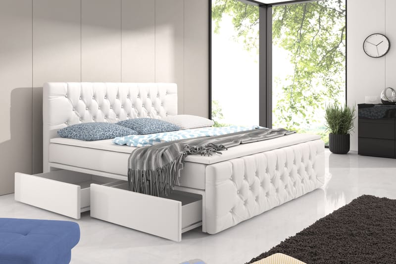 Velluto Sängpaket Förvaringssäng 180x200 cm - + Fler utföranden - Komplett sängpaket - Sängar med förvaring - Dubbelsäng