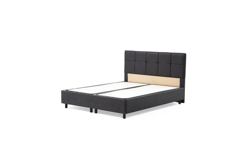 Sängbotten & Sänggavel för Enkel Säng Sudalmuni antracit, 120 x 110 x 200 cm