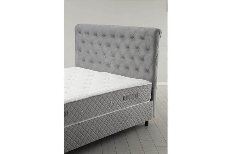 Sängbotten & Sänggavel för Enkel Säng Sudamoon Grå - 120 x 35 x 208 cm - Möbler - Säng - Ramsäng