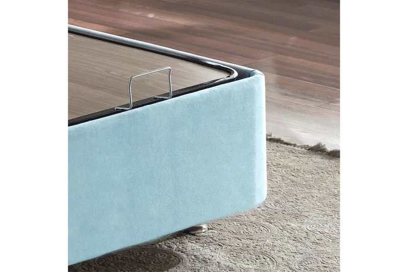 Sängbotten för Enkel Säng Narwanisigt enkel ljusblå - 90 x 190 cm - Möbler - Säng - Sängram & sängstomme