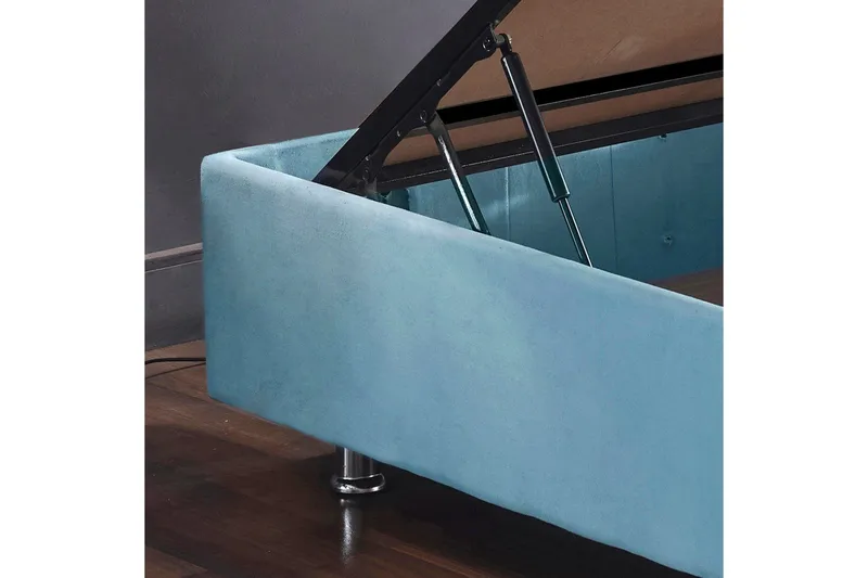 Sängbotten för Enkel Säng Narwanisigt enkel ljusblå - 90 x 190 cm - Möbler - Säng - Sängram & sängstomme