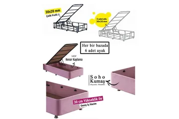 Sängbotten för Enkel Säng Rasul Single Pnk - 90 x 190 cm - Möbler - Säng - Sängram & sängstomme