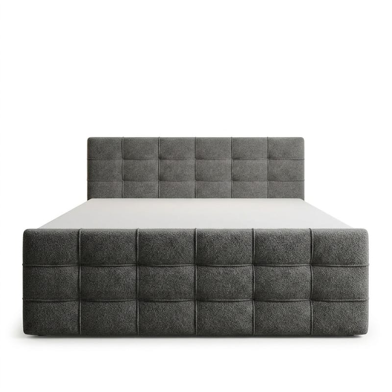 Sängpaket Kontinentalsäng Elvros 140x200 cm med Lyftförvaring - Antracit/Mycket mörk grafit - Möbler - Säng - Kontinentalsäng