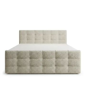 Sängpaket Kontinentalsäng Elvros 160x200 cm med Lyftförvaring - Krämfärgad écru / ljusbeige - Möbler - Säng - Kontinentalsäng