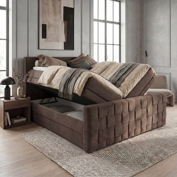 Sängpaket Kontinentalsäng Ryven 180x200 cm med Lyftförvaring - Mörk espresso/mörkbrun - Möbler - Säng - Kontinentalsäng