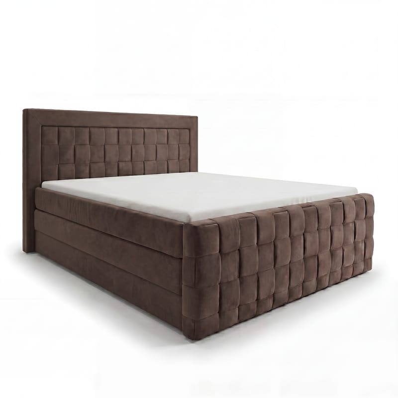 Sängpaket Kontinentalsäng Ryven 180x200 cm med Lyftförvaring, Mörk espresso/mörkbrun