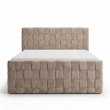 Sängpaket Kontinentalsäng Tyrosen 140x200 cm med Lådförvaring - varm beige - Möbler - Säng - Kontinentalsäng