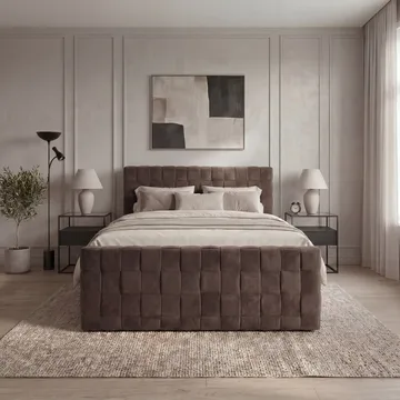 Sängpaket Kontinentalsäng Tyrosen 160x200 cm med Lådförvaring - mörk espresso - Möbler - Säng - Kontinentalsäng