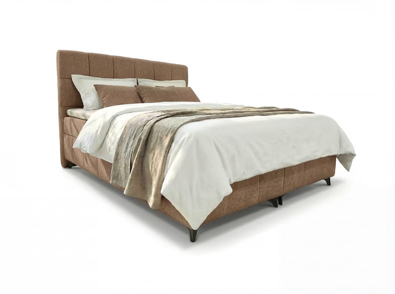 Sängpaket Kontinentalsäng Vyrosen 160x200 cm med Lyftförvaring - beige - Möbler - Säng - Kontinentalsäng