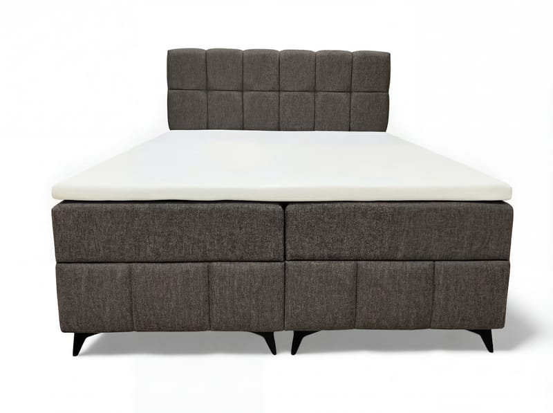 Sängpaket Kontinentalsäng Vyrosen 160x200 cm med Lyftförvaring - grå - Möbler - Säng - Kontinentalsäng