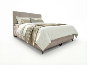 Sängpaket Kontinentalsäng Vyrosen 160x200 cm med Lyftförvaring - krämbeige - Möbler - Säng - Kontinentalsäng