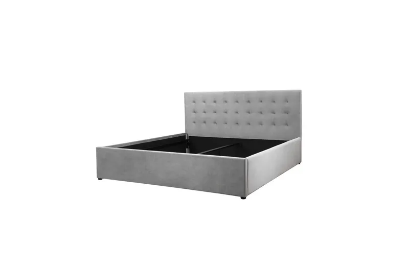 Sängram & Sängstomme Loft24 Hamar Sängram Grå 200x180 - Möbler - Säng - Sängram & sängstomme