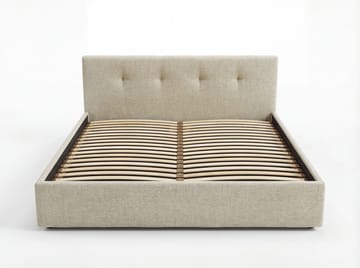 Sängram Deylinor 140x200 cm med Lyftförvaring - beige - Möbler - Säng - Sängram & sängstomme