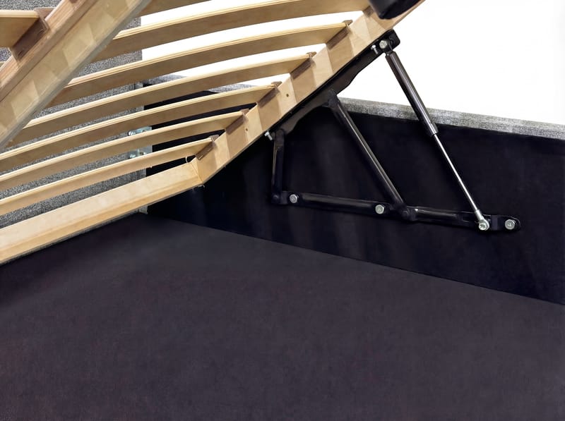 Sängram Deylinor 140x200 cm med Lyftförvaring - grå - Möbler - Säng - Sängram & sängstomme