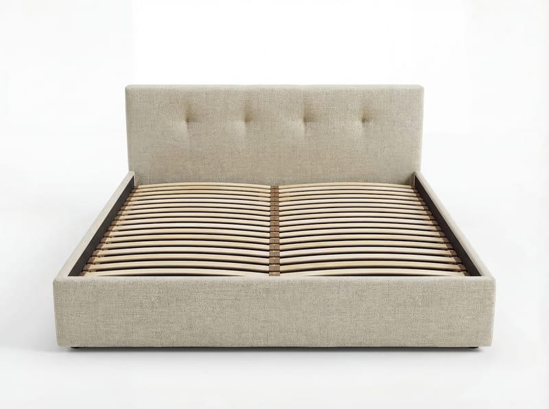 Sängram Deylinor 180x200 cm med Lyftförvaring - beige - Möbler - Säng - Sängram & sängstomme