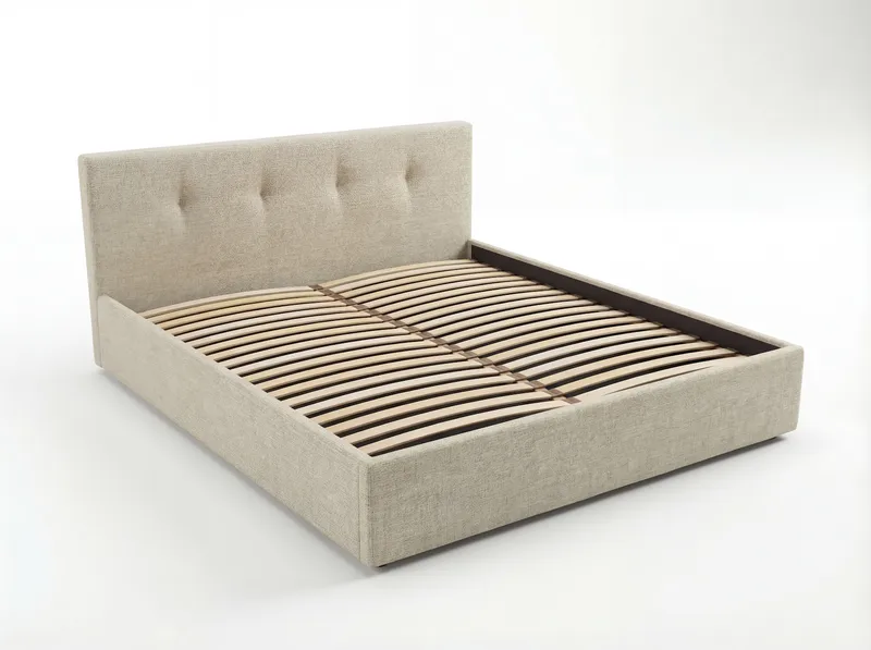 Sängram Deylinor 180x200 cm med Lyftförvaring, beige