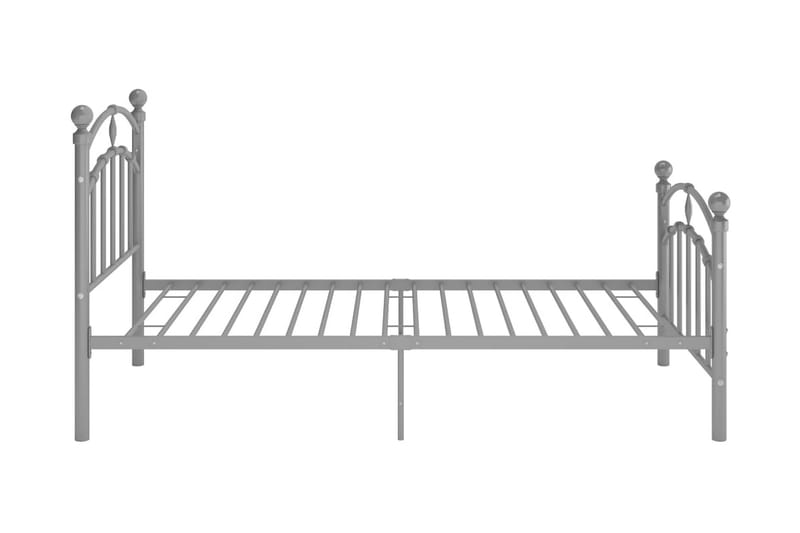 Sängram grå metall 90x200 cm - Grå - Möbler - Säng - Sängram & sängstomme