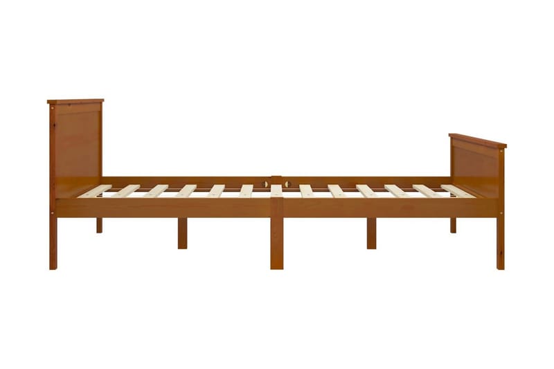 Sängram honungsbrun massiv furu 160x200 cm - Honungsbrun - Möbler - Säng - Sängram & sängstomme