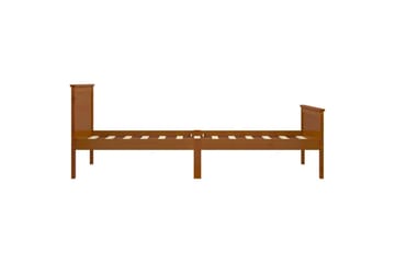 Sängram honungsbrun massiv furu 90x200 cm