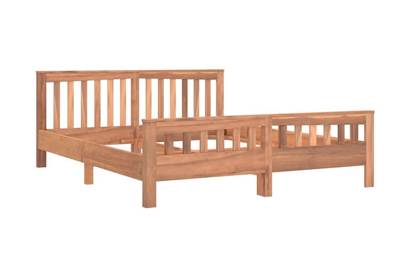 Sängram massiv teak 160x200 cm - Brun - Möbler - Säng - Sängram & sängstomme