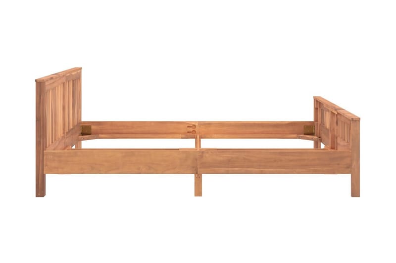 Sängram massiv teak 160x200 cm - Brun - Möbler - Säng - Sängram & sängstomme