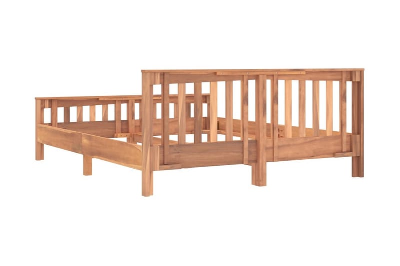 Sängram massiv teak 160x200 cm - Brun - Möbler - Säng - Sängram & sängstomme