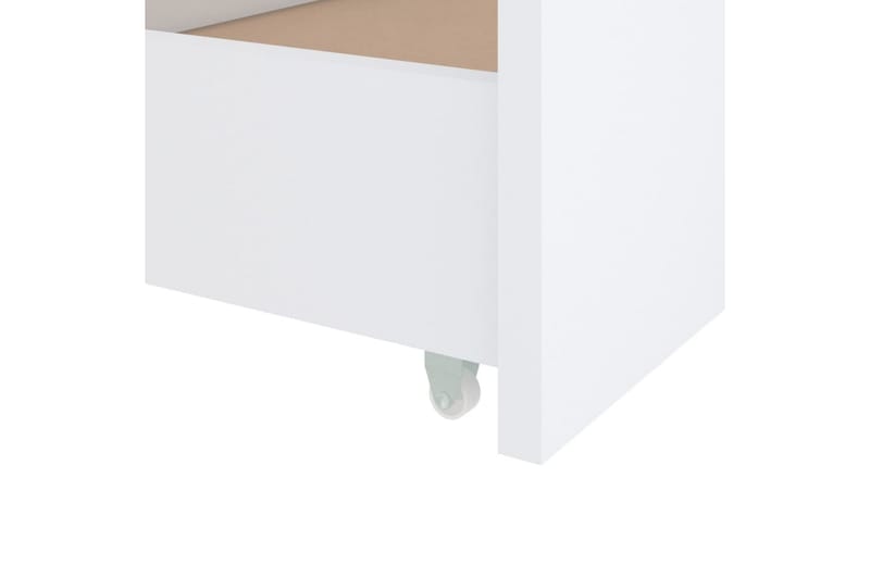 Sängram med lådor vit massiv furu 90x200 cm - Vit - Möbler - Säng - Sängram & sängstomme