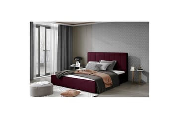 Sängram med stoppning Eltap Audrey fr. stål - Mat Velvet 68, Mörklila, 140x200 cm - Möbler - Säng - Sängram & sängstomme