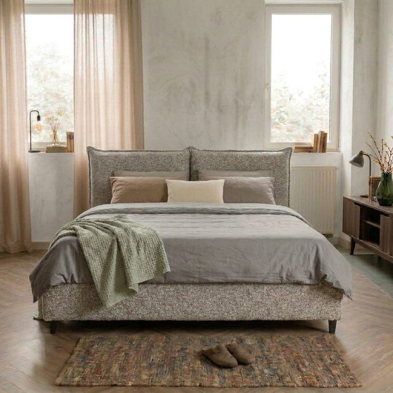 Sängram Rynorin 180x200 cm med Lyftförvaring - ljus gråbeige - Möbler - Säng - Sängram & sängstomme