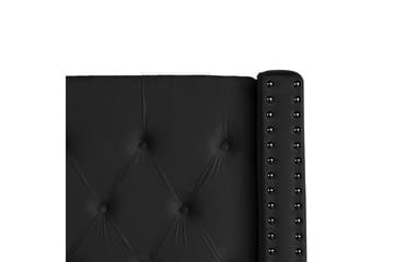 Sängram Säng med förvaring Lubbon Black||Silver 180x200 - Möbler - Säng - Sängram & sängstomme