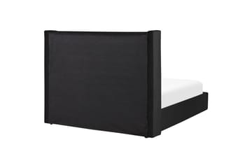 Sängram Säng med förvaring Lubbon Black||Silver 180x200 - Möbler - Säng - Sängram & sängstomme