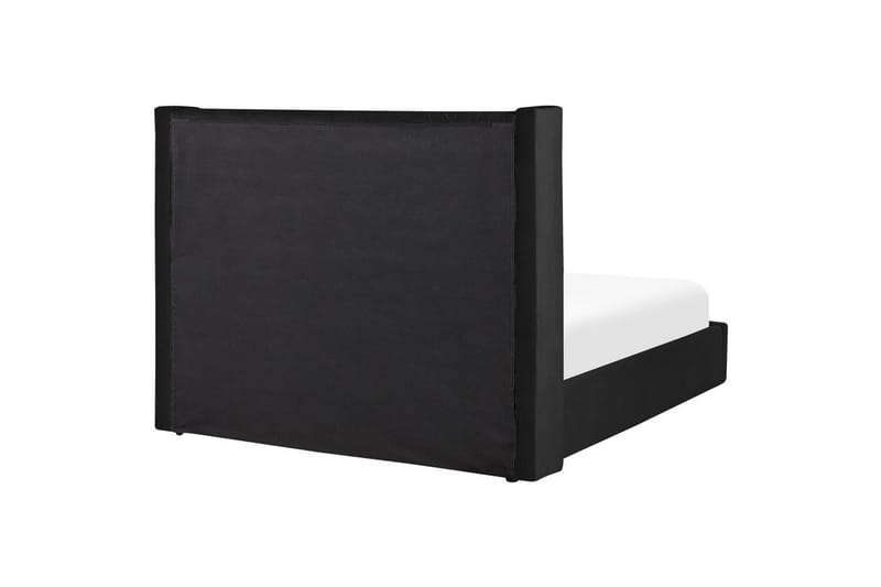 Sängram Säng med förvaring Lubbon Black||Silver 180x200 - Möbler - Säng - Sängram & sängstomme
