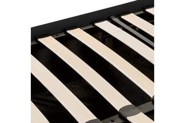 Sängram Säng med förvaring Lubbon Black||Silver 180x200 - Möbler - Säng - Sängram & sängstomme