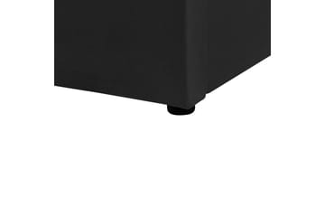 Sängram Säng med förvaring Lubbon Black||Silver 180x200 - Möbler - Säng - Sängram & sängstomme