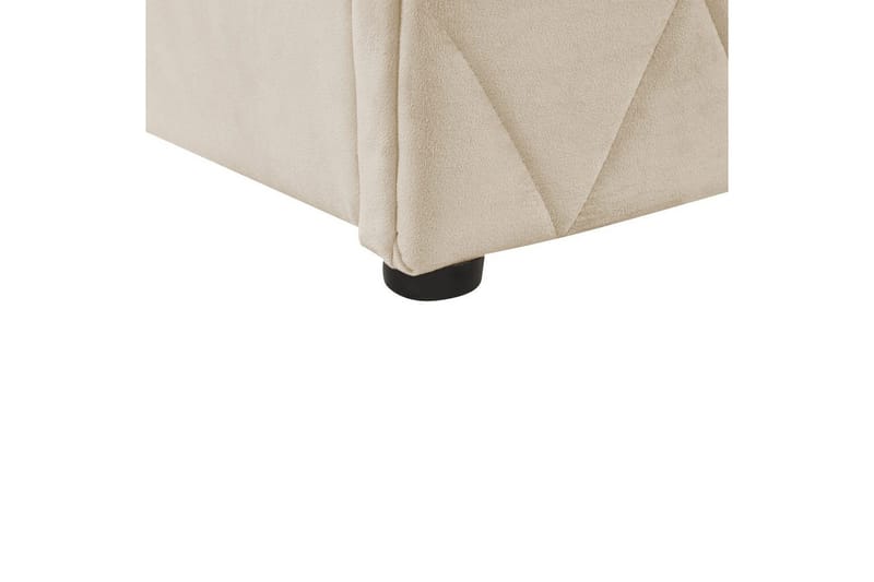 Sängram Säng med förvaring Rochefort Beige 160x200 - Möbler - Säng - Sängram & sängstomme
