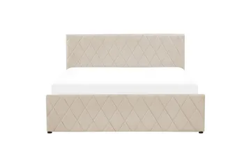 Sängram Säng med förvaring Rochefort Beige 160x200 - Möbler - Säng - Sängram & sängstomme