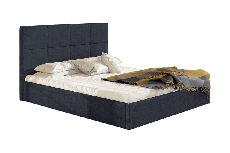 Allatessa Sängram 180x200 cmLED-belysning, Grå