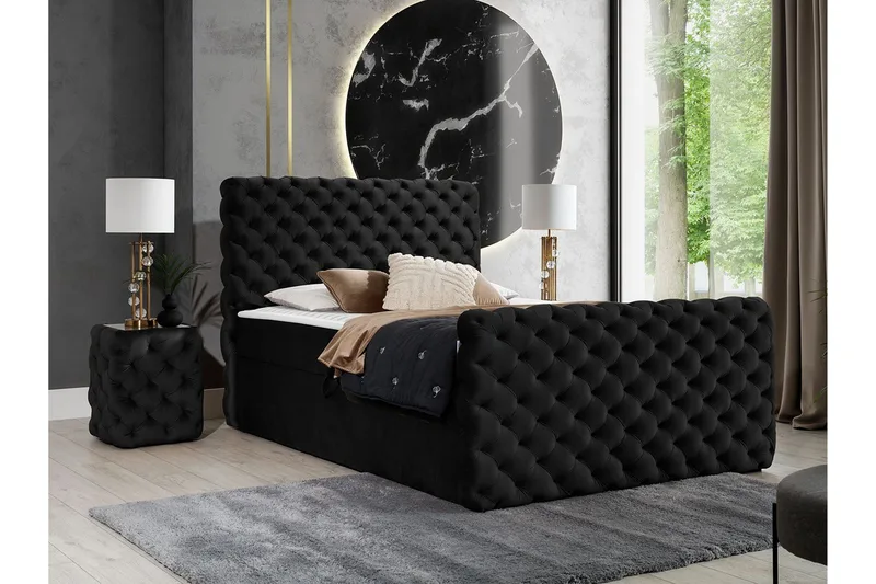 Almancil Sängram 140x200 cm - Möbler - Säng - Sängram & sängstomme