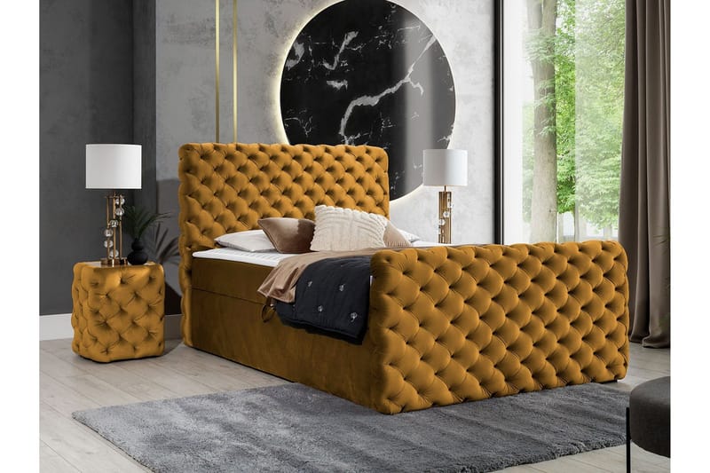 Almancil Sängram 140x200 cm - Möbler - Säng - Sängram & sängstomme