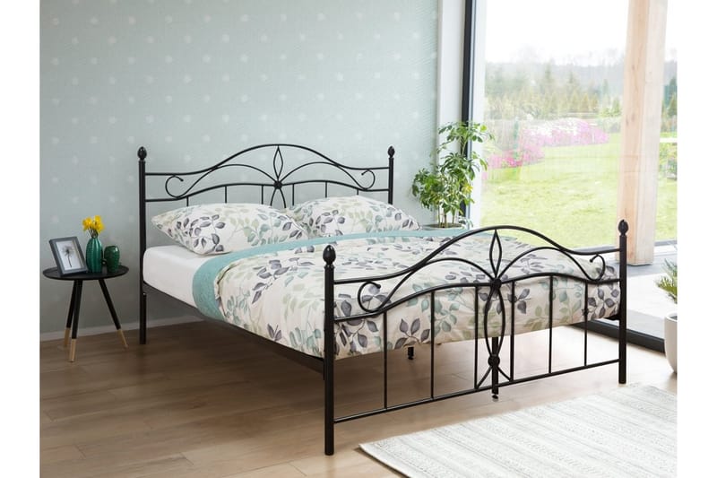 Antlia Dubbelsäng 180200 cm Svart  Svart - Svart - Möbler - Säng - Sängram & sängstomme