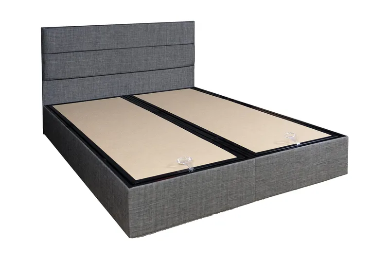 Argentu Sängram med Sänggavel 160x200 cm - Grå - Möbler - Säng - Sängram & sängstomme