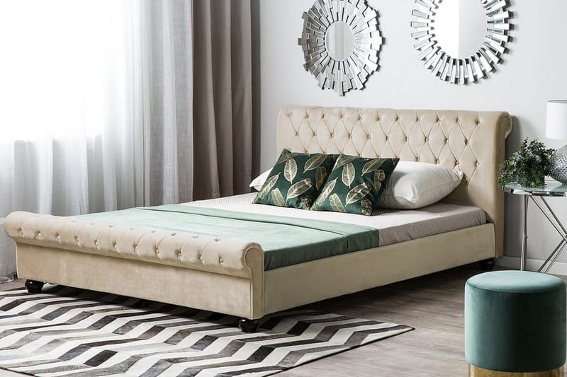 Avallon Dubbelsäng 180x200 cm - Beige - Möbler - Säng - Sängram & sängstomme