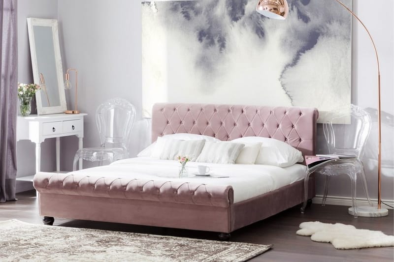 Avallon Dubbelsäng 180x200 cm Rosa  Rosa - Rosa - Möbler - Säng - Sängram & sängstomme