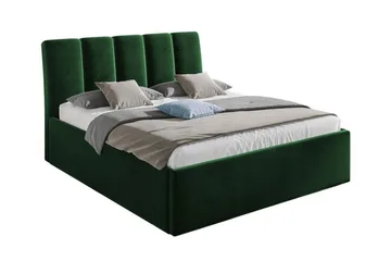 Aviemore Komplett Sängpaket med Förvaring 180x200 cm med Sänggavel + Bäddmadrass - Grön - Möbler - Säng - Sängram & sängstomme