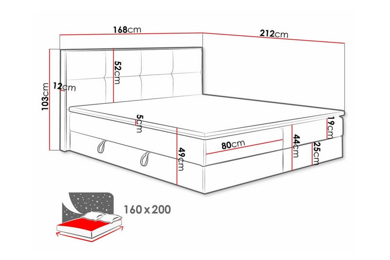 Aviemore Sängram 160x200 cm - Sängram & sängstomme