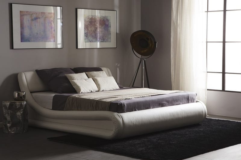 Avignon Dubbelsäng 160x200 cm - Vit - Sängram & sängstomme