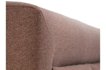 Axlunda Komplett Sängpaket 200x200 cm i Tyg med Sänggavel + Bäddmadrass - Beige - Möbler - Säng - Sängram & sängstomme