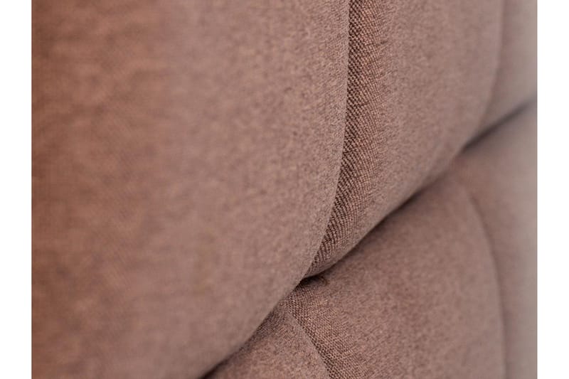 Axlunda Komplett Sängpaket 200x200 cm i Tyg med Sänggavel + Bäddmadrass - Beige - Möbler - Säng - Sängram & sängstomme