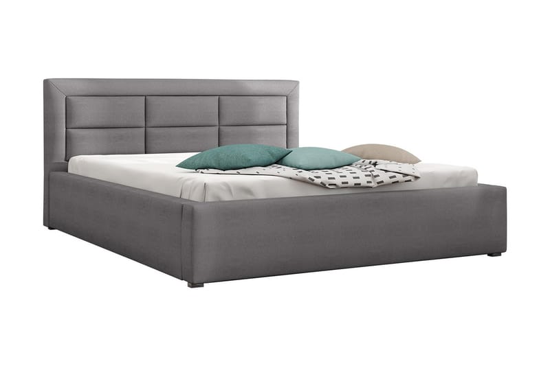 Axlunda Säng 200x200 cm - Mörkgr�å - Möbler - Säng - Sängram & sängstomme